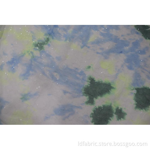 100% Polyester Spangle Mesh Stoff